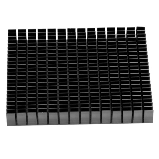 РАДИАТОР МОТОРА ДЛЯ ПЛАТЫ УСИЛИТЕЛЯ МОЩНОСТИ ПРОЦЕССОРА 150x120x20 мм ЧЕРНЫЙ