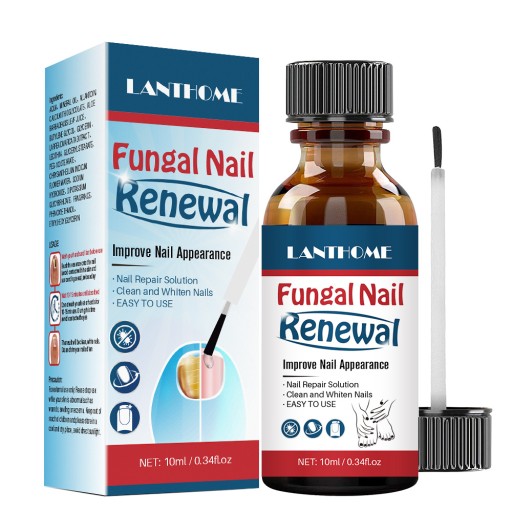 2 × Жидкость для восстановления ногтей от грибка ногтей Strong Nail Repair Liquid Lanthome 10 мл