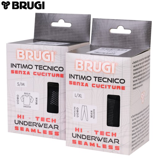 BIELIZNA TERMOAKTYWNA MĘSKA KOMPLET SPODNIE BLUZA TERMICZNA BRUGI B1 XXL/3X