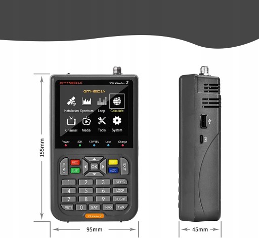 GTMEDIA V8 Finder2 Профессиональный измеритель спутникового сигнала 3,5 дюйма