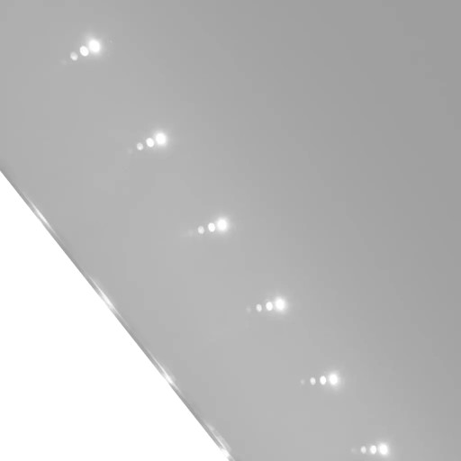 Lustro LED 100x60 cm, ciepły biały, 30x0,08 WLED