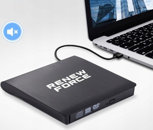 ВНЕШНИЙ ПРИВОД ДЛЯ ЗАПИСИ CD-R/DVD-ROM/RW ПОРТАТИВНЫЙ ПРОИГРЫВАТЕЛЬ USB 3.0