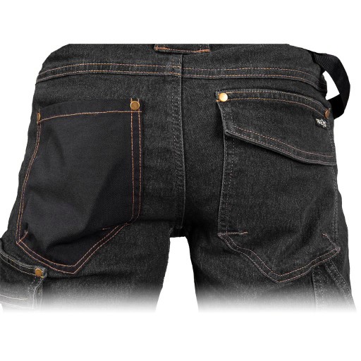 SPODNIE OCHRONNE DO PASA JEANS303-T REIS 60 czarny