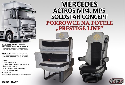 Pokrowce na fotele PRESTIGE LINE Mercedes solostar