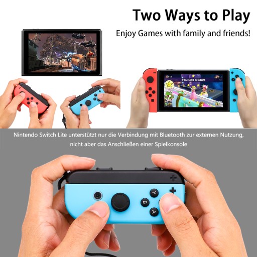 Набор из 2 шт. для беспроводного игрового контроллера Joy-con для Nintendo Switch/O
