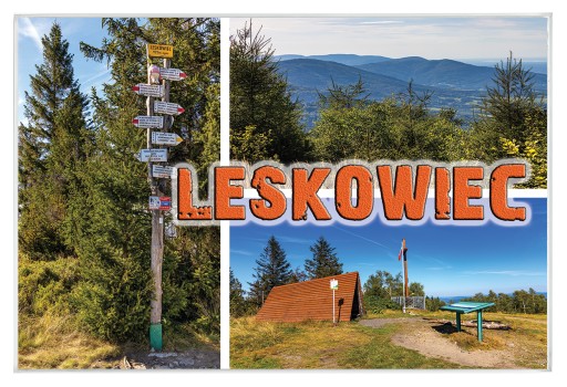 Magnesy na lodówkę miasta - LESKOWIEC