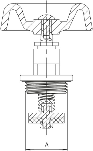 ГОЛОВКА ДЛЯ ЧУГУННОГО КЛАПАНА DN15 (1/2) ЗАПАСНАЯ ЧАСТЬ ART.2600GŁ-15 DIAMOND