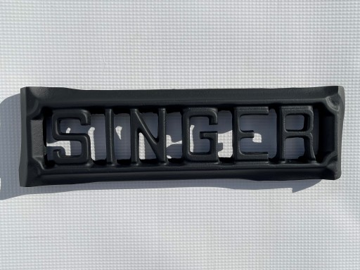 SINGER - ЛОГОТИП - СТАРАЯ МАШИНА - ПОСЛЕ РЕМОНТА