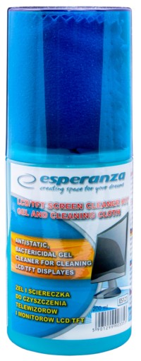 ГЕЛЬ ESPERANZA ДЛЯ ЧИСТКИ LCD, LED, OLED, TFT ЭКРАНОВ С МИКРОФИБРОВКОЙ