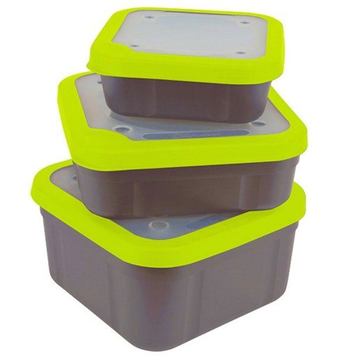 Контейнер для пеллет Worms Matrix Grey/Lime Solid Top Bait Box 1,25л 2,2pt