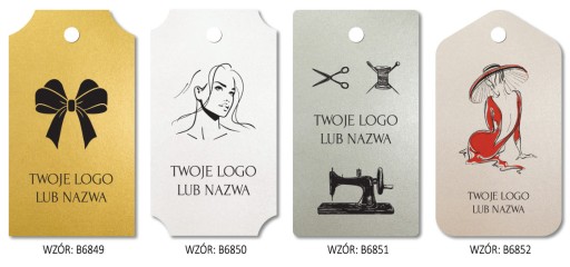 Tagi etykiety metki do zawieszenia z LOGO szybko!