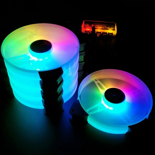 140-мм охлаждающий вентилятор с бесшумной RGB-подсветкой, маленький, 6-контактный, с бесшумной подсветкой, 3,6 Вт, 1 вентилятор