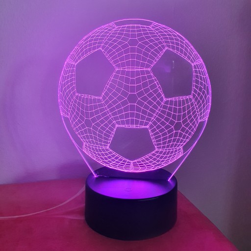 Prezent Lampka football Piłka Nożna LED grawer