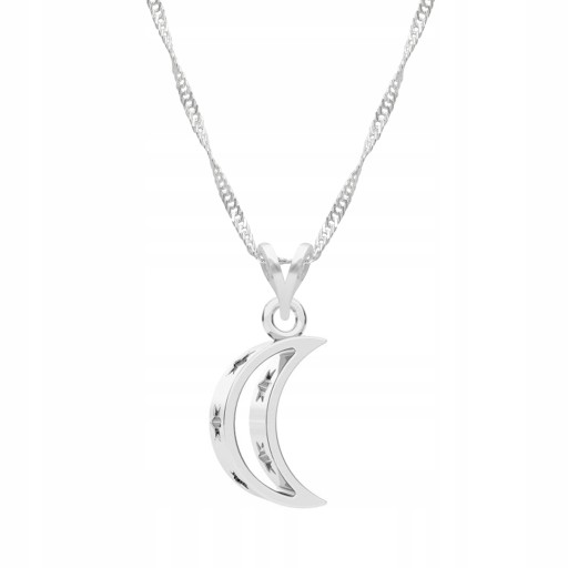 Ожерелье-цепочка из серебра 925 пробы Moon Crescent
