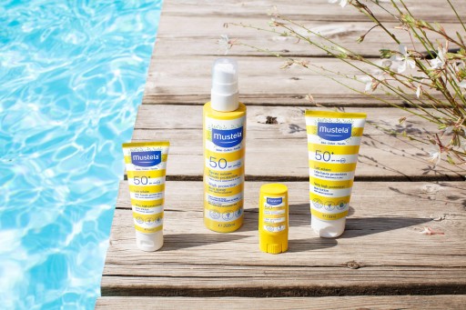 Набор MUSTELA SUN: Малыш на отдыхе (гель 100 мл плюс молочко SUN Milk 40 мл)