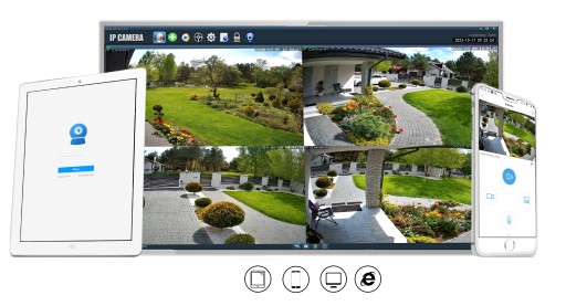 ВРАЩАЮЩАЯСЯ НАРУЖНАЯ IP-КАМЕРА WIFI 3X ZOOM 5MPx 2K
