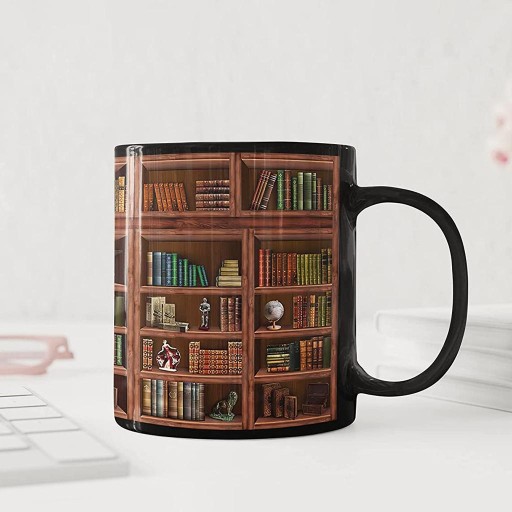 Кружка с книжной полкой 2x мл Кружка New Librarian's Bookworm