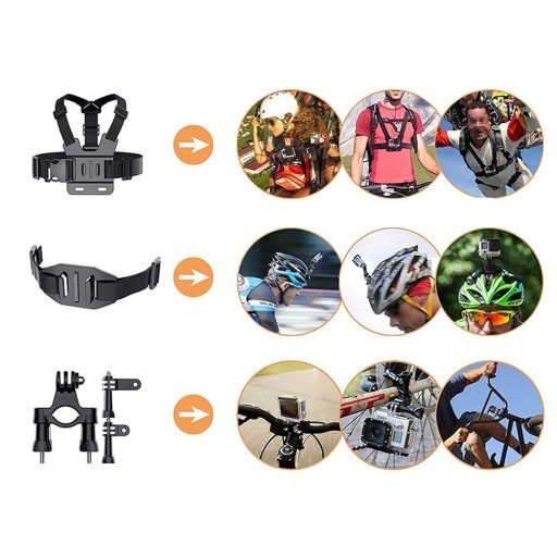 Набор держателей аксессуаров 50 в 1 для GoPro Hero 7 8 9/GoPro SJCAM