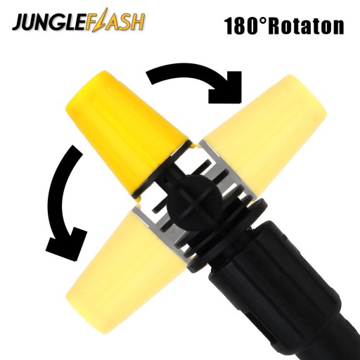 Поворотная насадка омывателя Karcher K желтого цвета.
