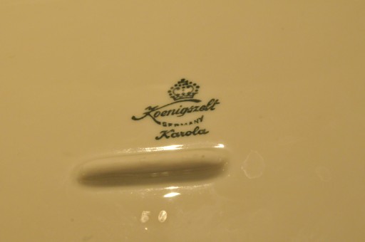 Koenigszelt Karola ecru квадратный салатник 24,5 x 24,5 x 6,5 см цветы