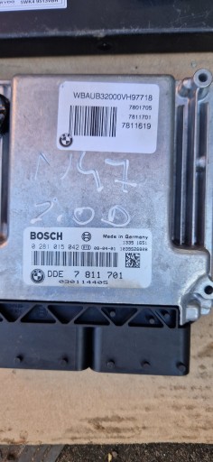 КОМПЬЮТЕРНЫЙ КОНТРОЛЛЕР ДВИГАТЕЛЯ BMW E90 525D 7811701 КЛЮЧ CAS3