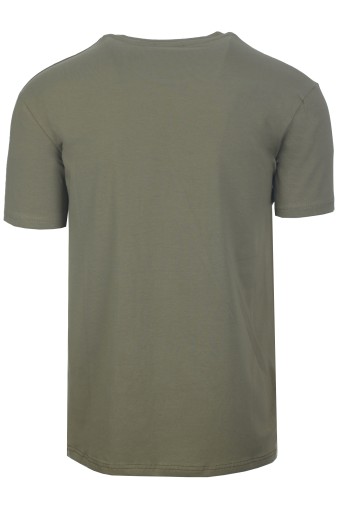 T-SHIRT MĘSKI KOSZULKA BAWEŁNIANA KHAKI TS2345_M
