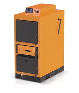 Стальной котел Ferroli, печь для газификации древесины CGF PRO 16 кВт