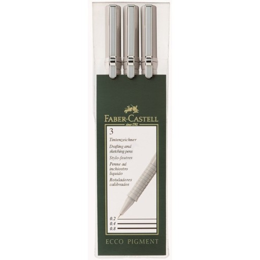 ОТДЕЛКИ FABER-CASTELL ECCO 0,3/0,5/0,7 ММ ЧЕРНЫЕ