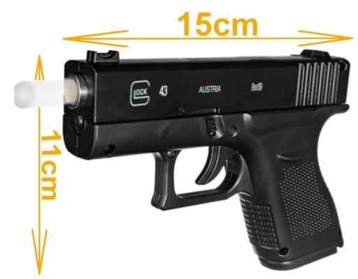 Pistolet Metalowy Na Kulki 6mm Replika ASG + Granat 800 szt. Kulek