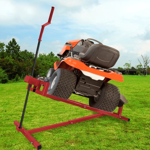 Подъемник Aufun Tractor для садовой косилки 400 кг, красный