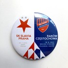 Значок-кнопка Славия Прага Ракув Ченстохова