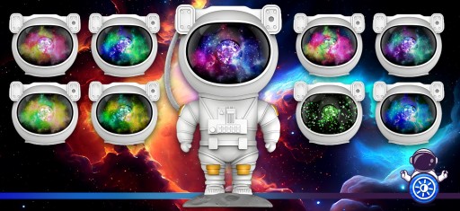 ЗВЕЗДНЫЙ ПРОЕКТОР КОСМОНАВТ НОЧНОЙ ЛАМПОР ПРОЕКТОР ДЛЯ ДЕТЕЙ 3 ОБЩИЙ. 2024Р.