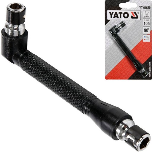 УГЛОВАЯ ОТВЕРТКА YATO ДЛЯ НАКОНЕЧНИКОВ 1/4 ДЮЙМА