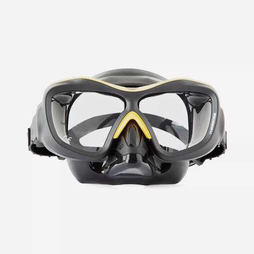 Маска для дайвинга POSEIDON ThreeDee 3D - BK/YELLOW BS