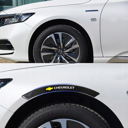 4 наклейки на боковые колеса автомобиля Chevrolet