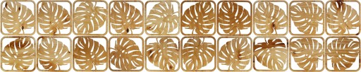 MONSTERA PAD ДЕРЕВЯННАЯ ЛИСТОЧНАЯ ТАРЕЛКА КОВРИК