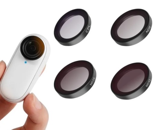 Набор из 4 фильтров Telesin CPL/ND8/ND16/ND32 для камеры Insta360 GO3