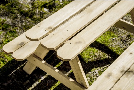Stolik piknikowy z ławeczkami dla dzieci - 90 cm