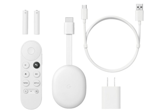 Медиаплеер Google Chromecast 4.0 HD, белый Google TV
