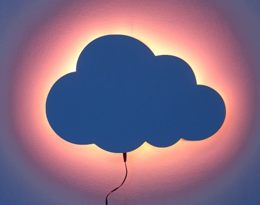 Ночник светодиодный RGB CLOUD, белый, сетевой