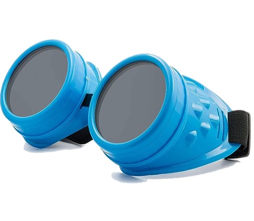 Cyber Gogle Okulary STEAMPUNK + Zestaw Retro Punk