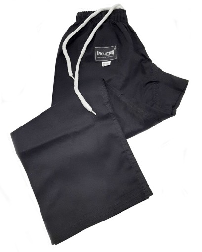 KIMONO DO KARATE KARATEGI CZARNE 8 OZ + PAS 190 cm