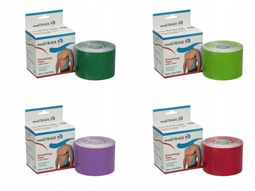 Taśma Kinesio tape 5cm x 5m rolka Czarna