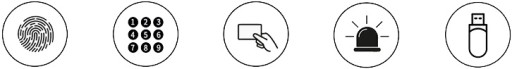 Регистратор рабочего времени с контролем доступа RFID, отпечатком пальца