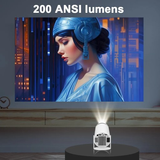 Проектор Hy300 4K Android 11 Wifi6 200 ANSI H713 BT5.0 1080P Домашний кинотеатр