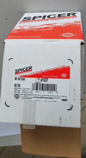 Jeep Wrangler YJ TJ Śruba piasty przedniej SPICER Oryginalna