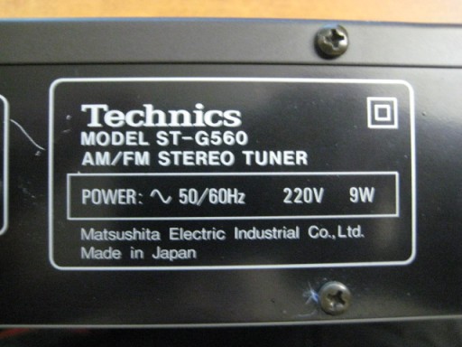 ST-G560 Technics Quartz Synthesizer FM AM a