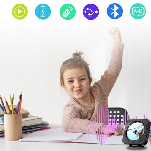 CD-ПЛЕЕР ПОРТАТИВНЫЙ ДИНАМИК BLUETOOTH РАДИО ДОМАШНИЙ АУДИОПЛЕЕР