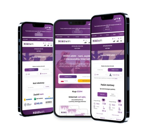XOXO eSIM Internet w Europie, Europa 41 krajów Europy pakiet 10GB 30 dni