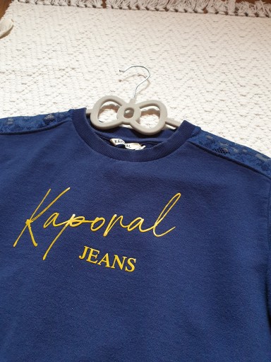 KAPORAL JEANS ТЕМНО-СИНЯЯ ТОЛСТОВКА С КРУЖЕВОМ S